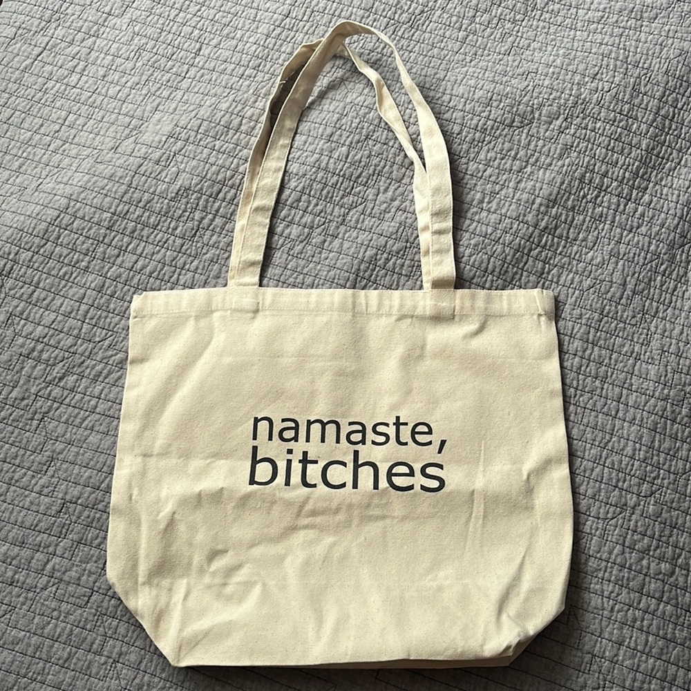 Namaste Bitches Canvas Tote